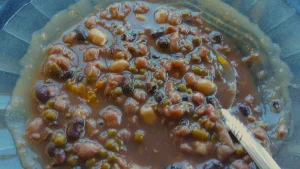 Jagung bose, a corn and bean dish from East Nusa Tenggara