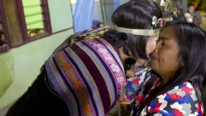 The cium hidung nose-greeting practised in East Nusa Tenggara
