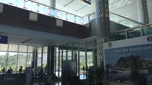The passenger hall inside Komodo Airport, Labuan Bajo