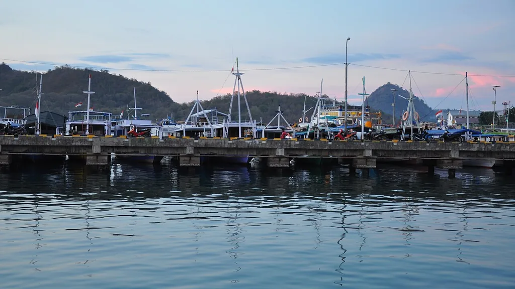 The passenger pier at Labuan Bajo harbour, Flores